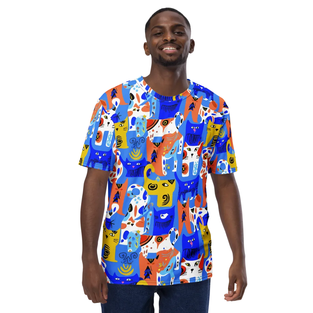 Electric Catwalk on Men's Crew Neck T-Shirt — Front