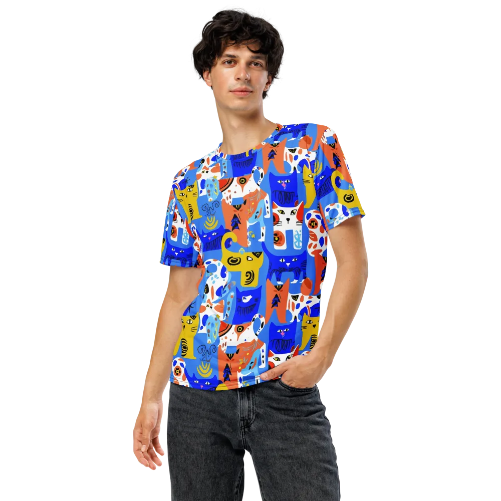 Electric Catwalk on Men's Crew Neck T-Shirt — Front