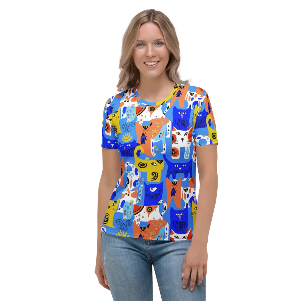 Electric Catwalk on Women's Crew Neck T-Shirt — Front