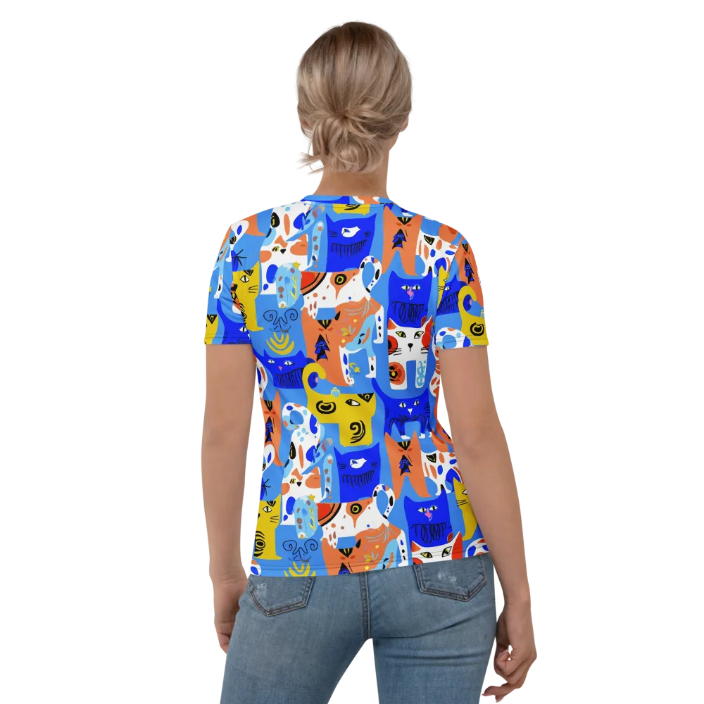 Electric Catwalk on Women's Crew Neck T-Shirt — Back