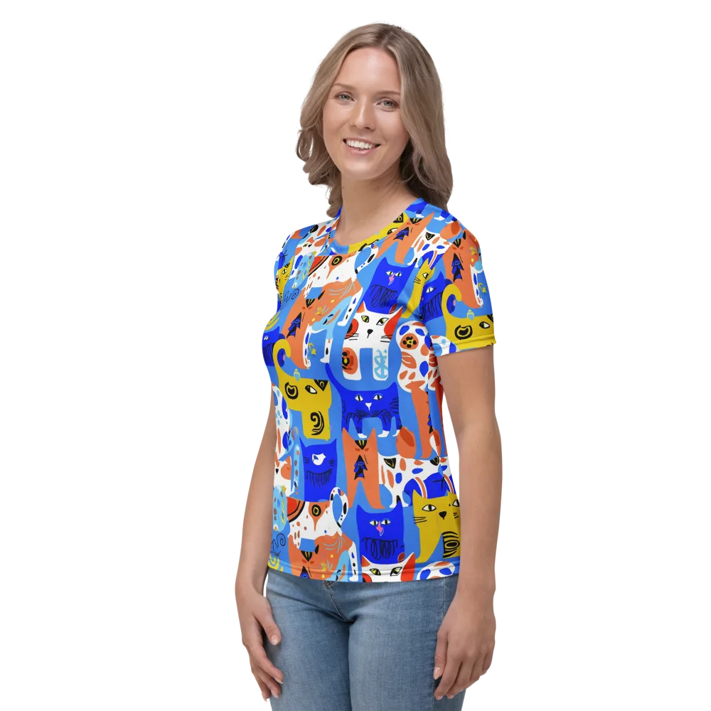 Electric Catwalk on Women's Crew Neck T-Shirt — Left