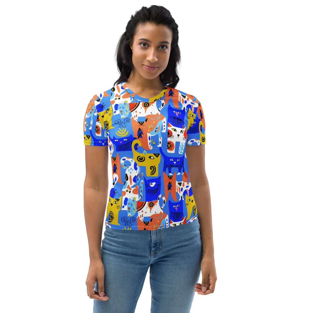 Electric Catwalk on Women's Crew Neck T-Shirt — Front
