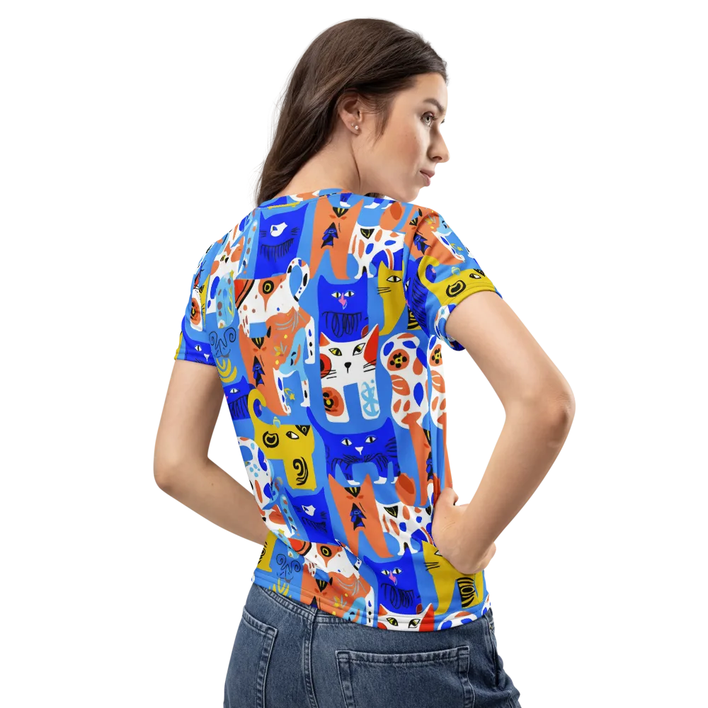 Electric Catwalk on Women's Crew Neck T-Shirt — Back