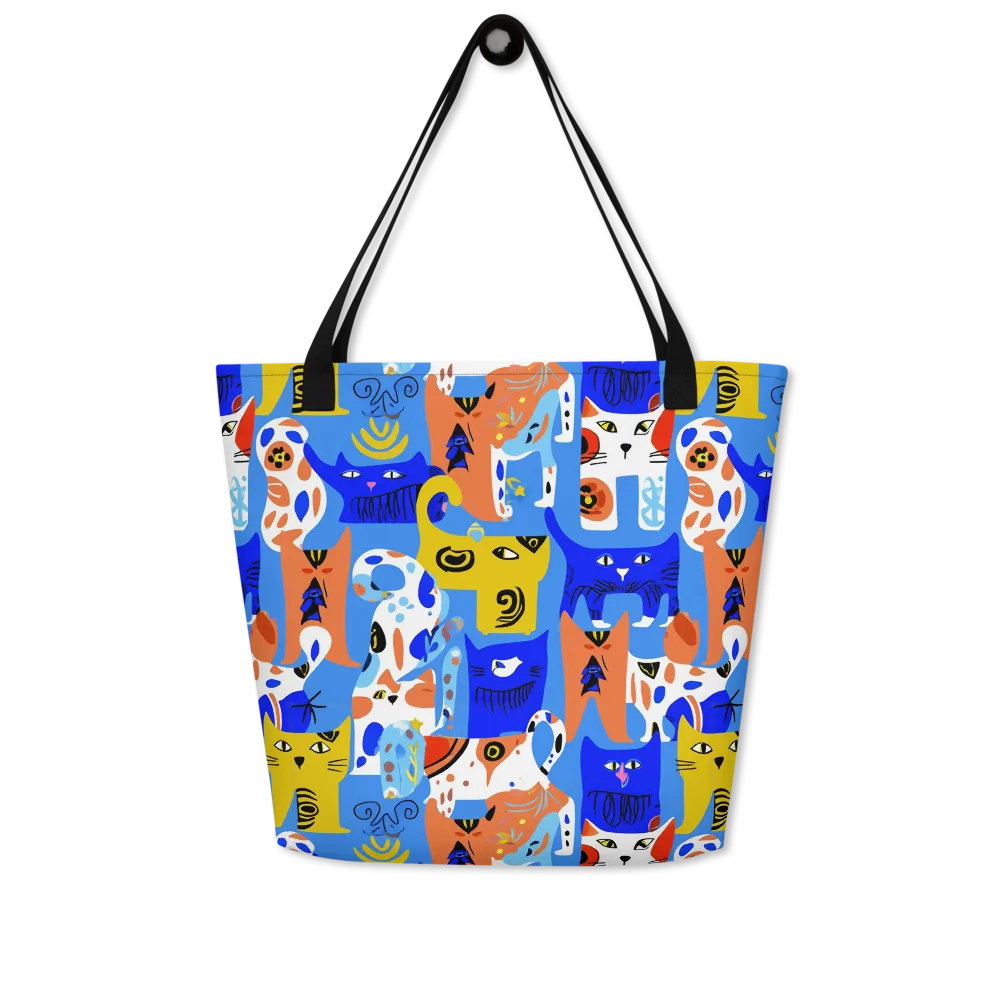 Electric Catwalk on Large Tote Bag W/ Pocket — Front