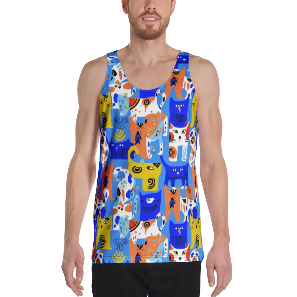 Electric Catwalk on Men's Tank Top — Front