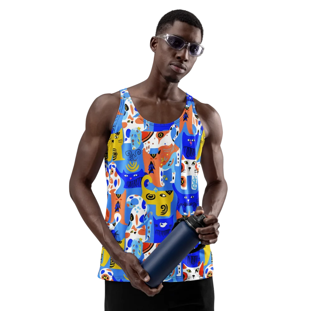 Electric Catwalk on Men's Tank Top — Front