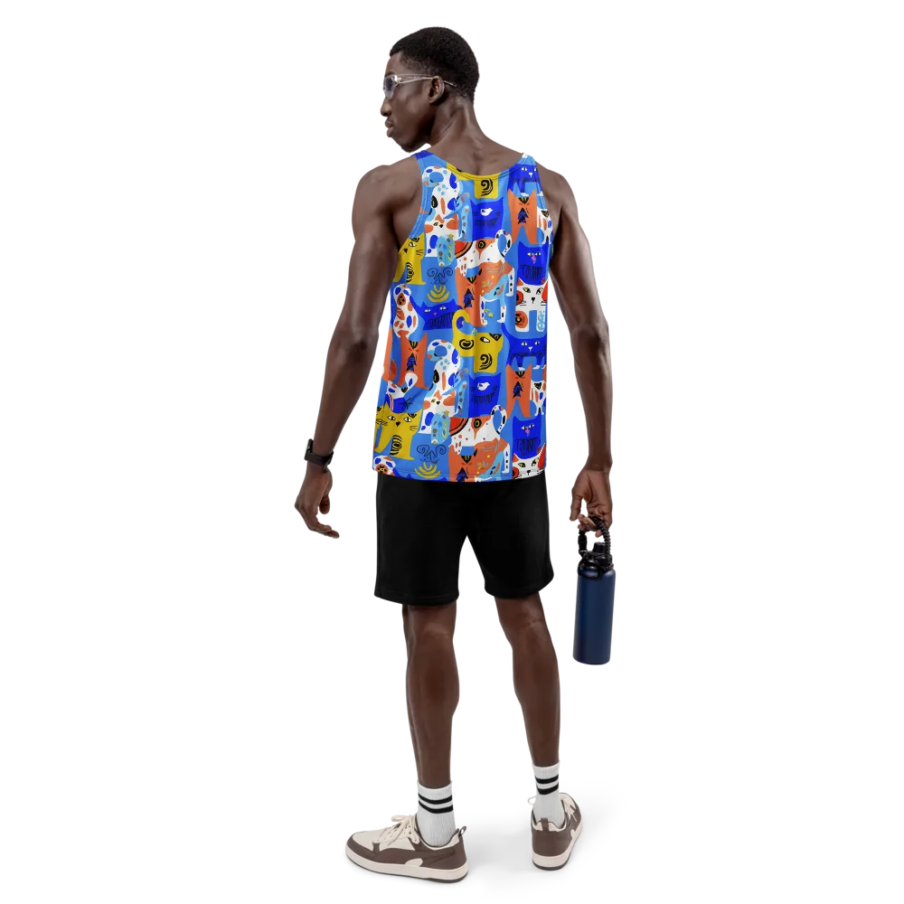 Electric Catwalk on Men's Tank Top — Back