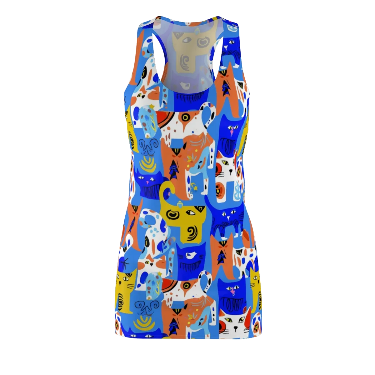 Electric Catwalk on Racerback Dress — Front