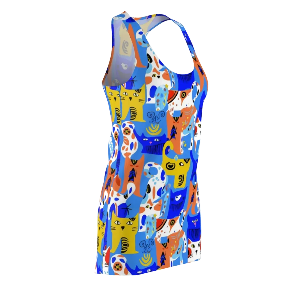 Electric Catwalk on Racerback Dress — Front Side