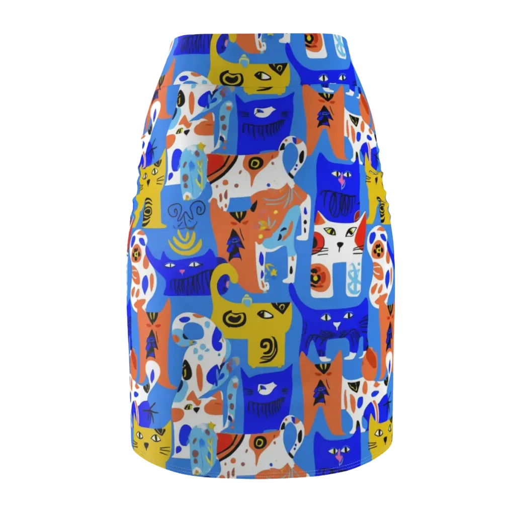 Electric Catwalk on Pencil Skirt — Back