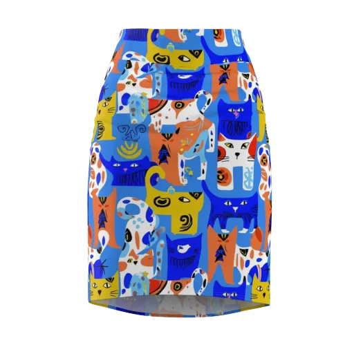 Electric Catwalk on a Pencil Skirt