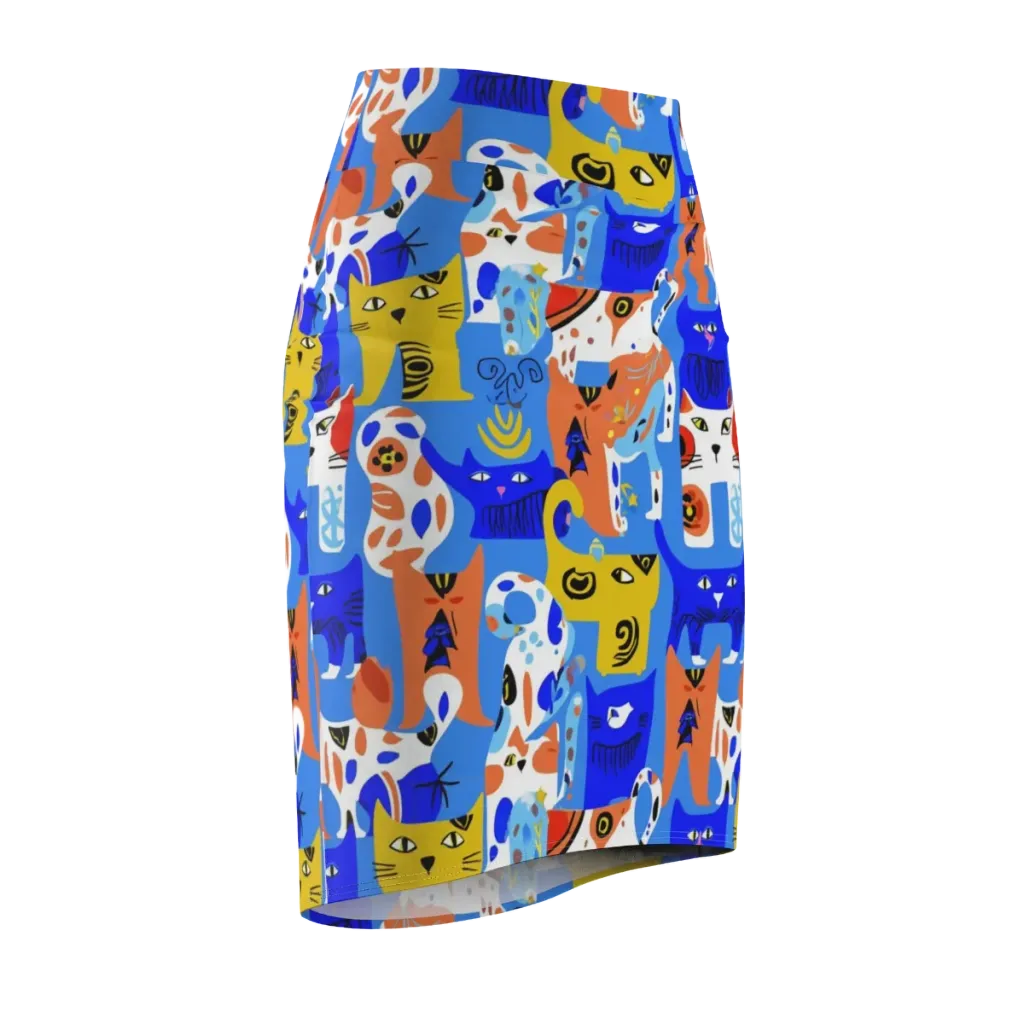 Electric Catwalk on Pencil Skirt — Front Side