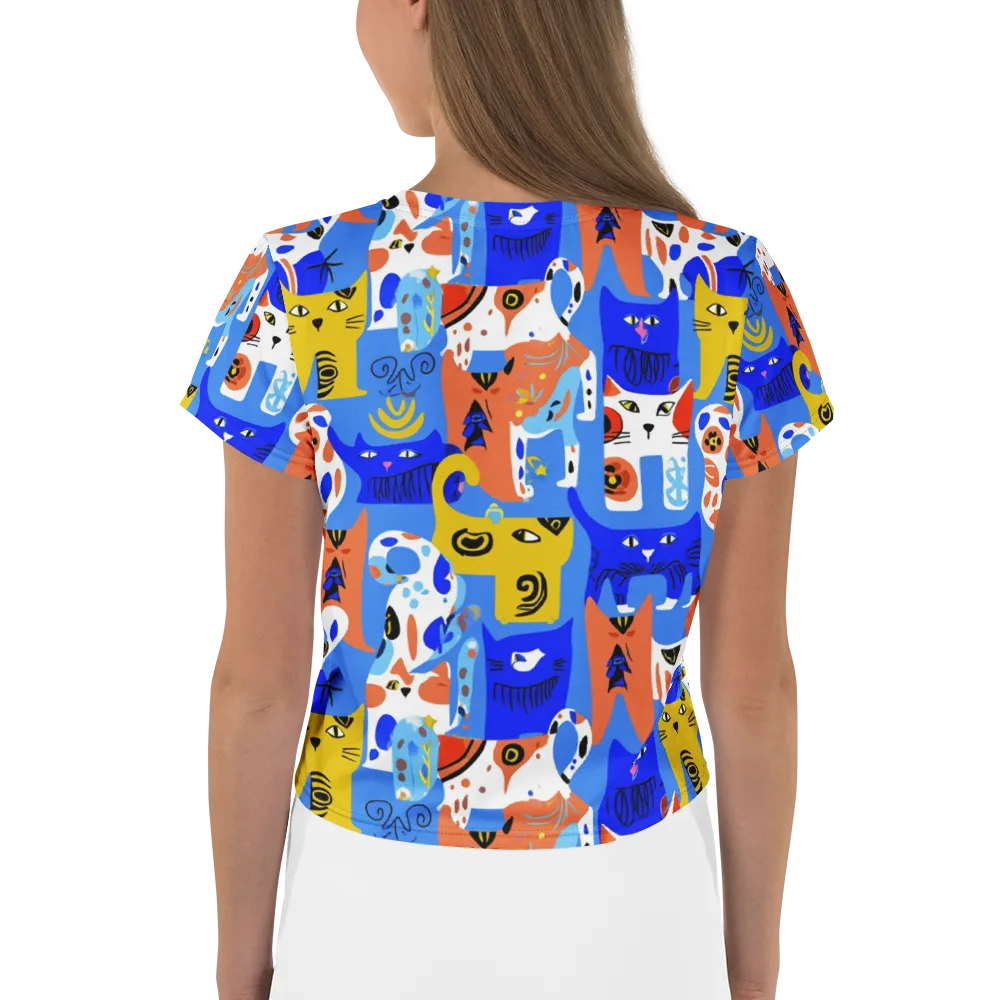 Electric Catwalk on Crop Tee — Back