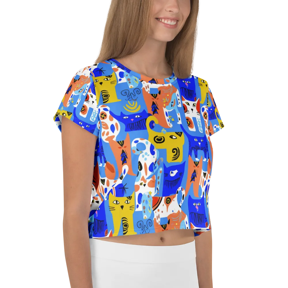 Electric Catwalk on Crop Tee — Right