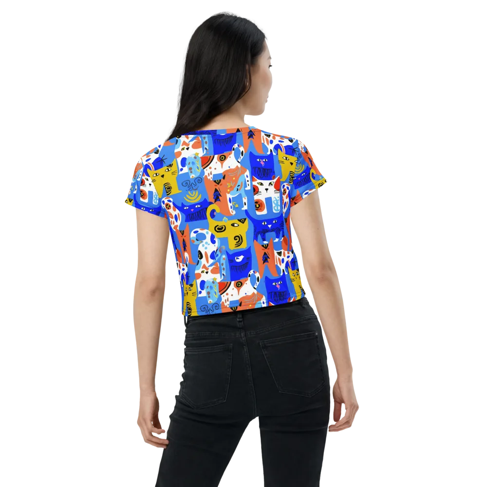 Electric Catwalk on Crop Tee — Back