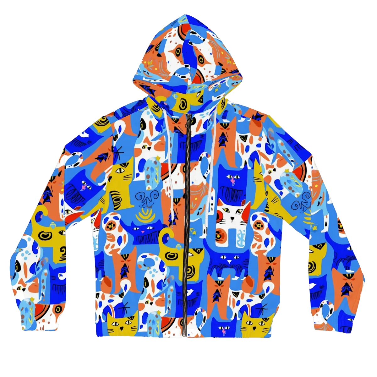 Electric Catwalk on Women's Full-Zip Hoodie — Front