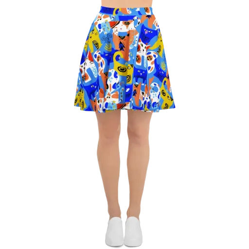 Electric Catwalk on a Skater Skirt