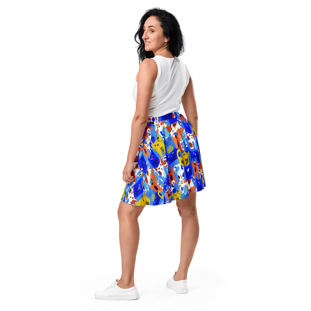 Electric Catwalk on Skater Skirt — Back