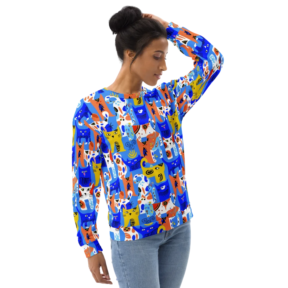 Electric Catwalk on Sweatshirt — Right Front