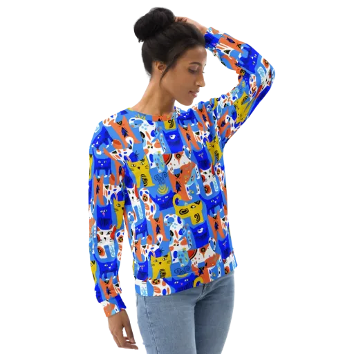 Electric Catwalk on a Sweatshirt