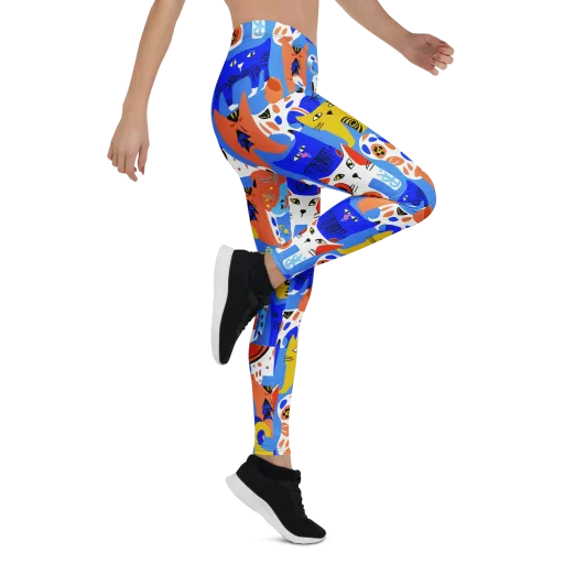 Electric Catwalk on a Leggings