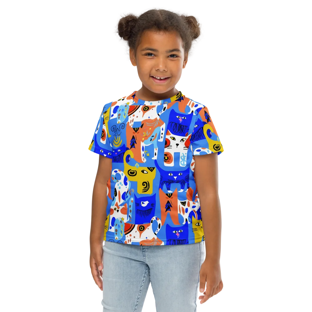 Electric Catwalk on Kids Crew Neck T-Shirt — Front