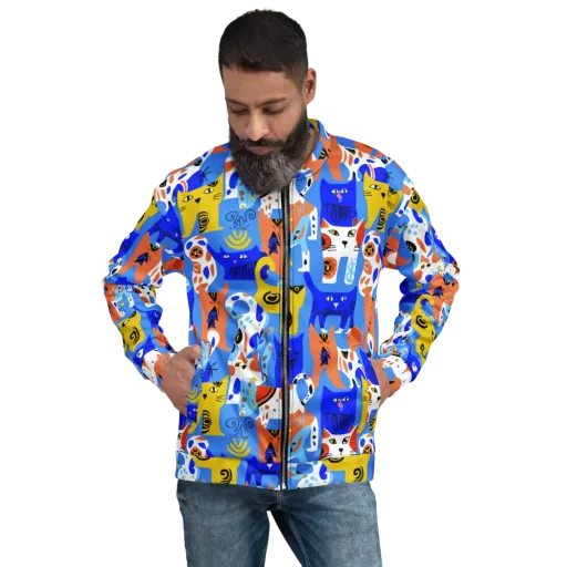 Electric Catwalk on a Bomber Jacket