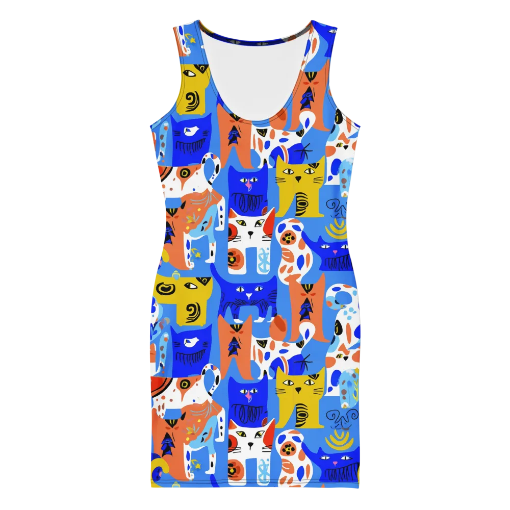 Electric Catwalk on Bodycon Dress — Front