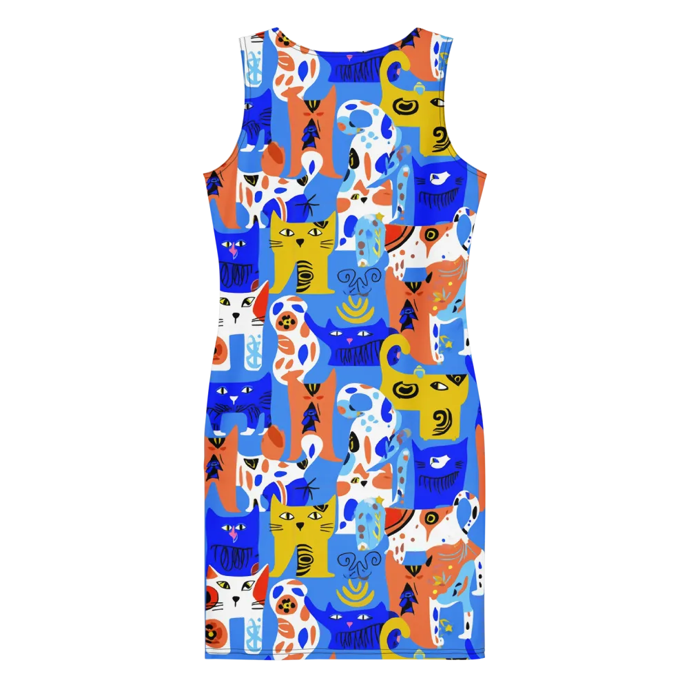 Electric Catwalk on Bodycon Dress — Back