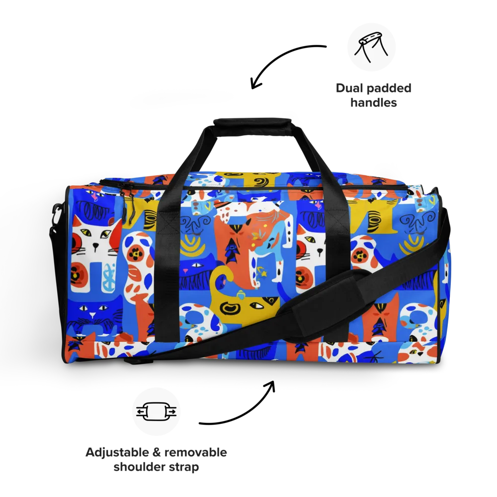 Electric Catwalk on Duffle Bag — Front