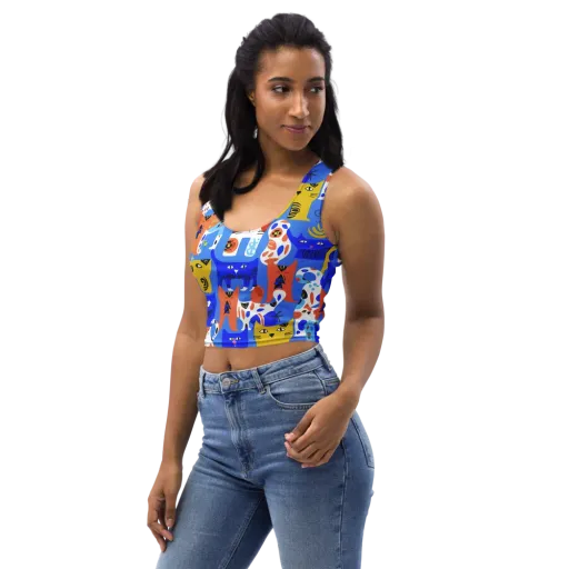 Electric Catwalk on a Crop Top