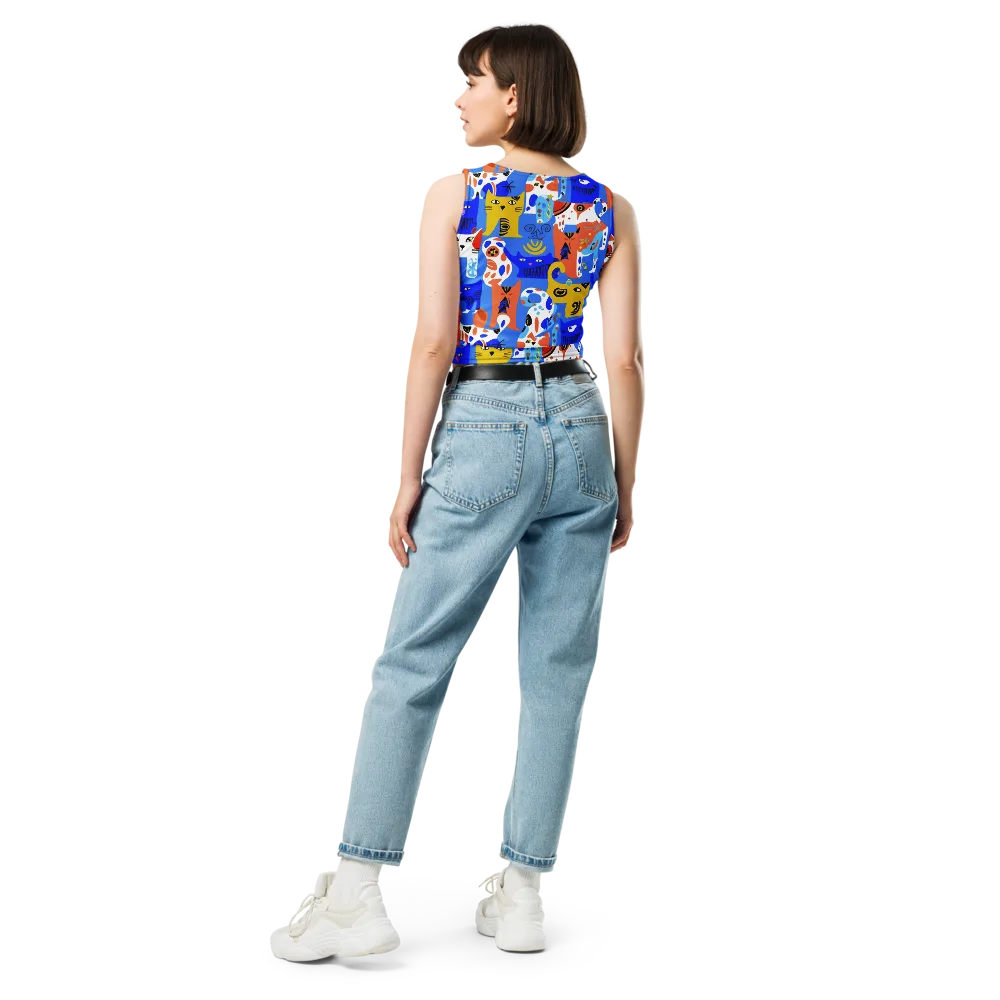 Electric Catwalk on Crop Top — Back