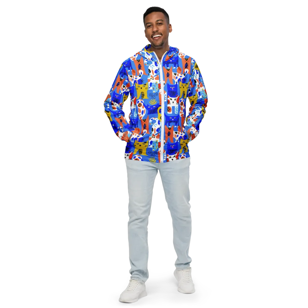 Electric Catwalk on Men's Windbreaker — Front
