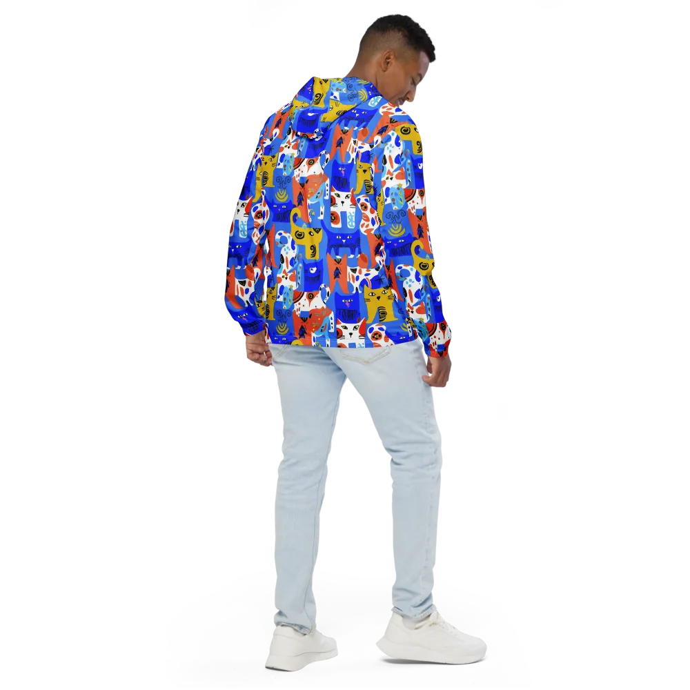 Electric Catwalk on Men's Windbreaker — Back