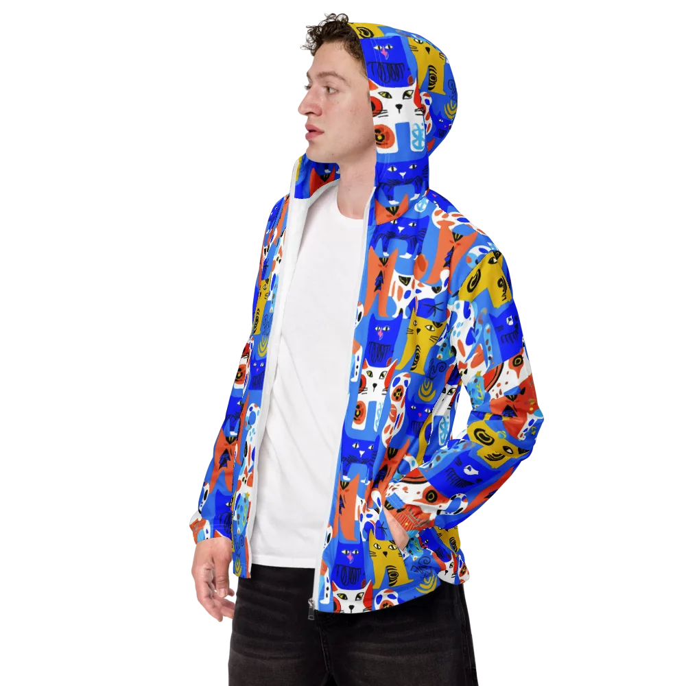 Electric Catwalk on Men's Windbreaker — Left Front