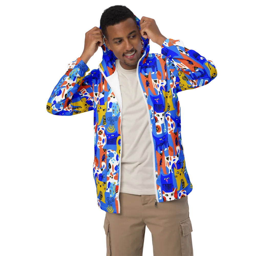 Electric Catwalk on Men's Windbreaker — Front