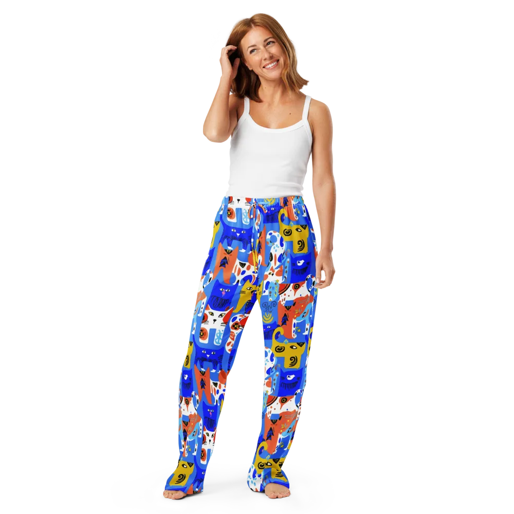 Electric Catwalk on Women's Pajama Pants — Front