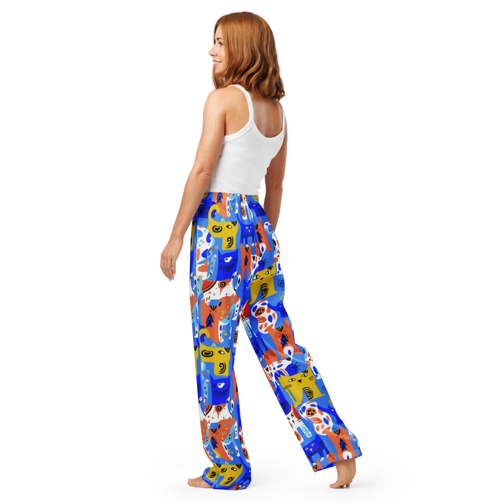 Electric Catwalk on Women's Pajama Pants — Back