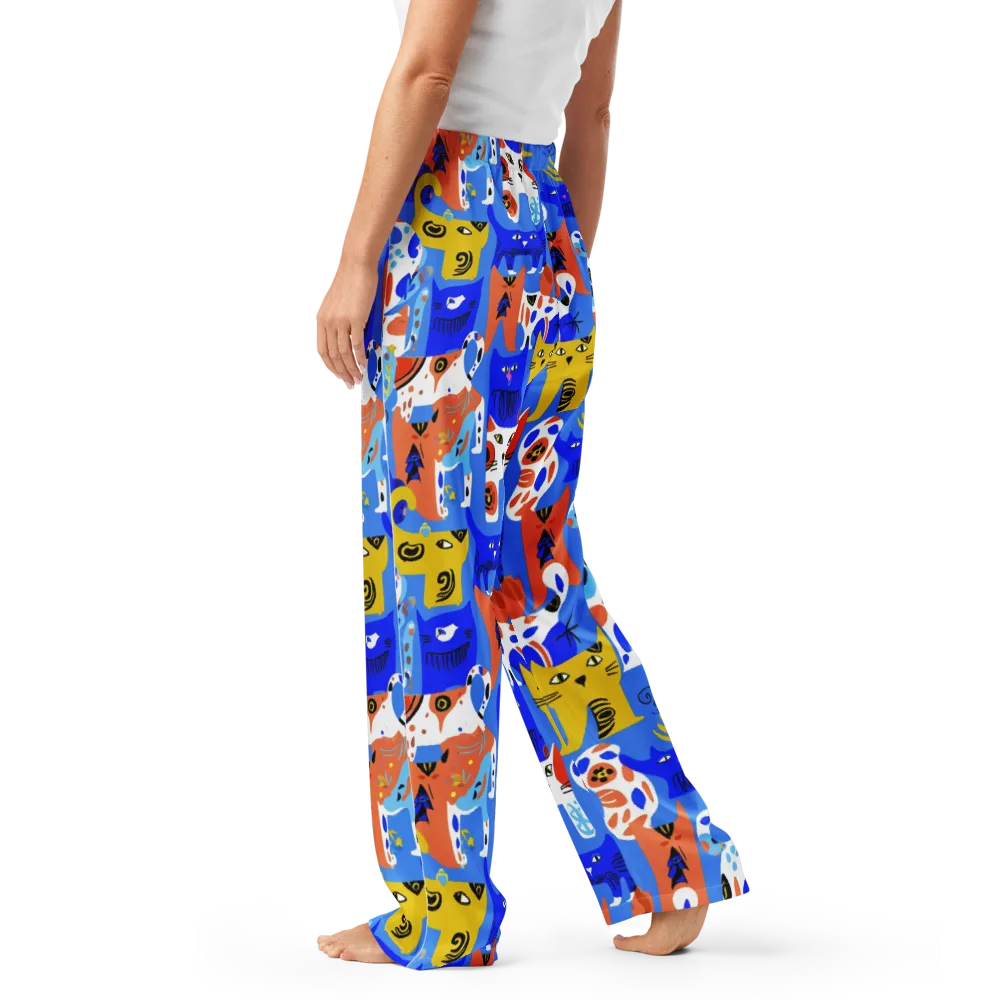 Electric Catwalk on Women's Pajama Pants — Left