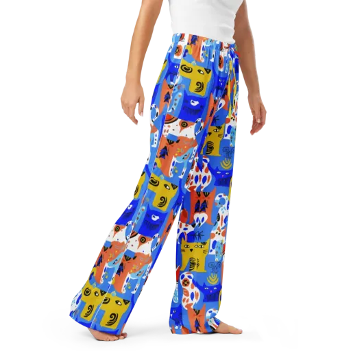 Electric Catwalk on a Women's Pajama Pants