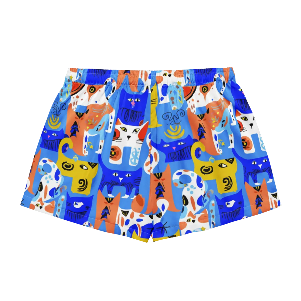 Electric Catwalk on Women's Pajama Shorts — Back