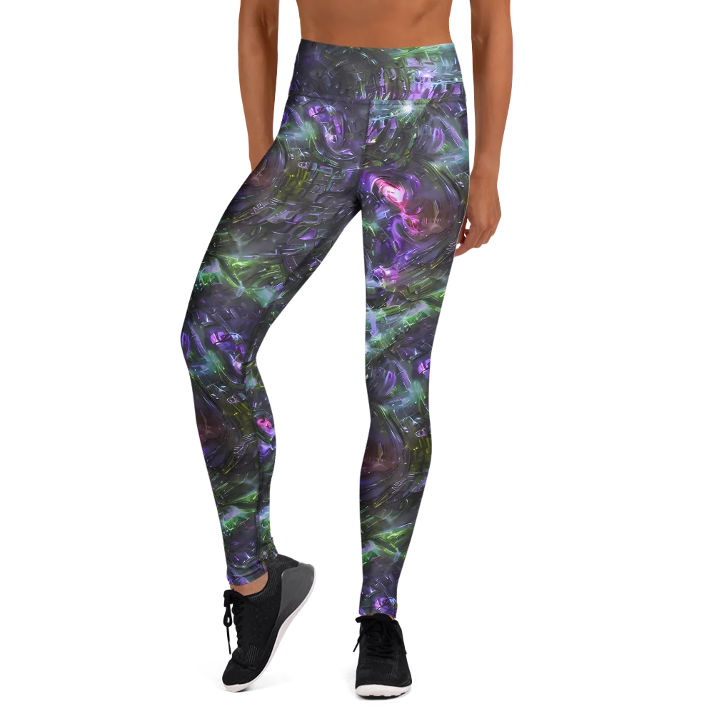 Nocturne Vortex on Yoga Leggings — Front