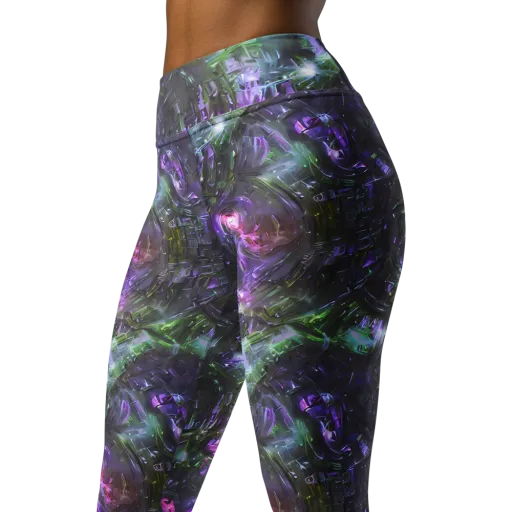 Nocturne Vortex on a Yoga Leggings