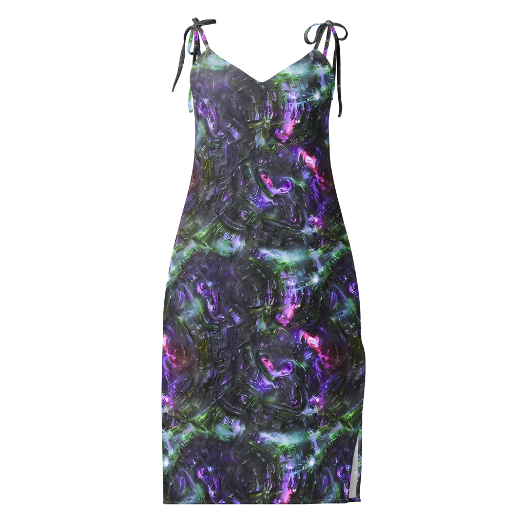 Nocturne Vortex on Slip Dress — Front