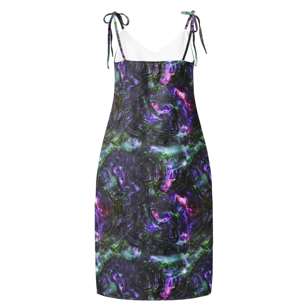 Nocturne Vortex on Slip Dress — Back
