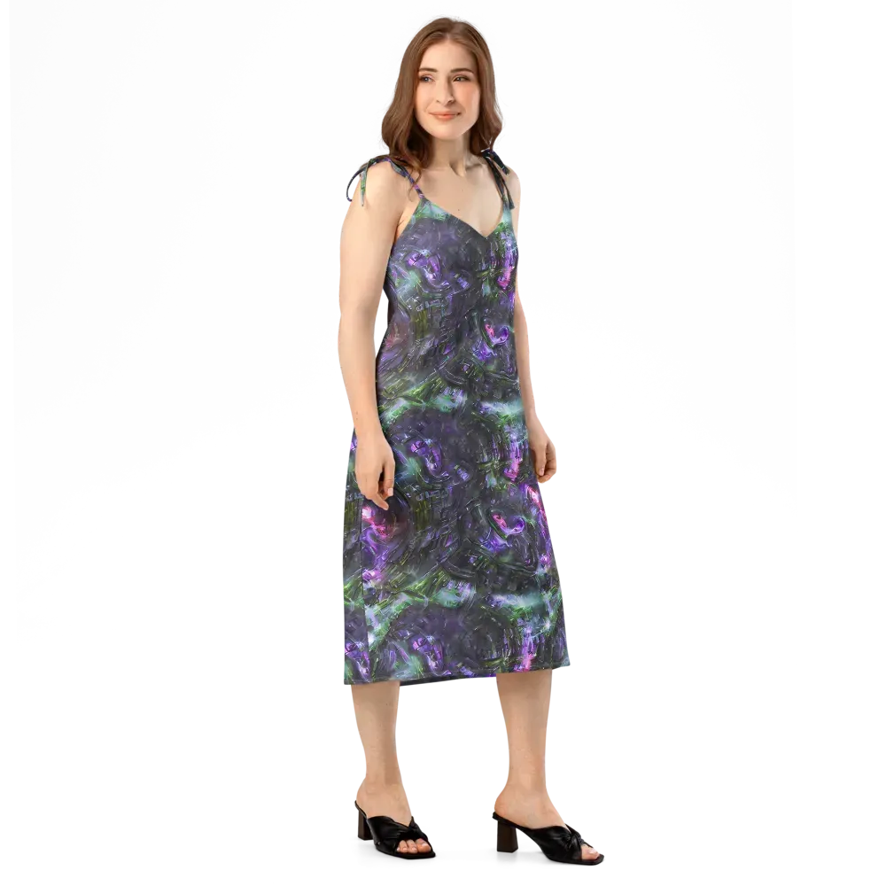 Nocturne Vortex on Slip Dress — Right Front