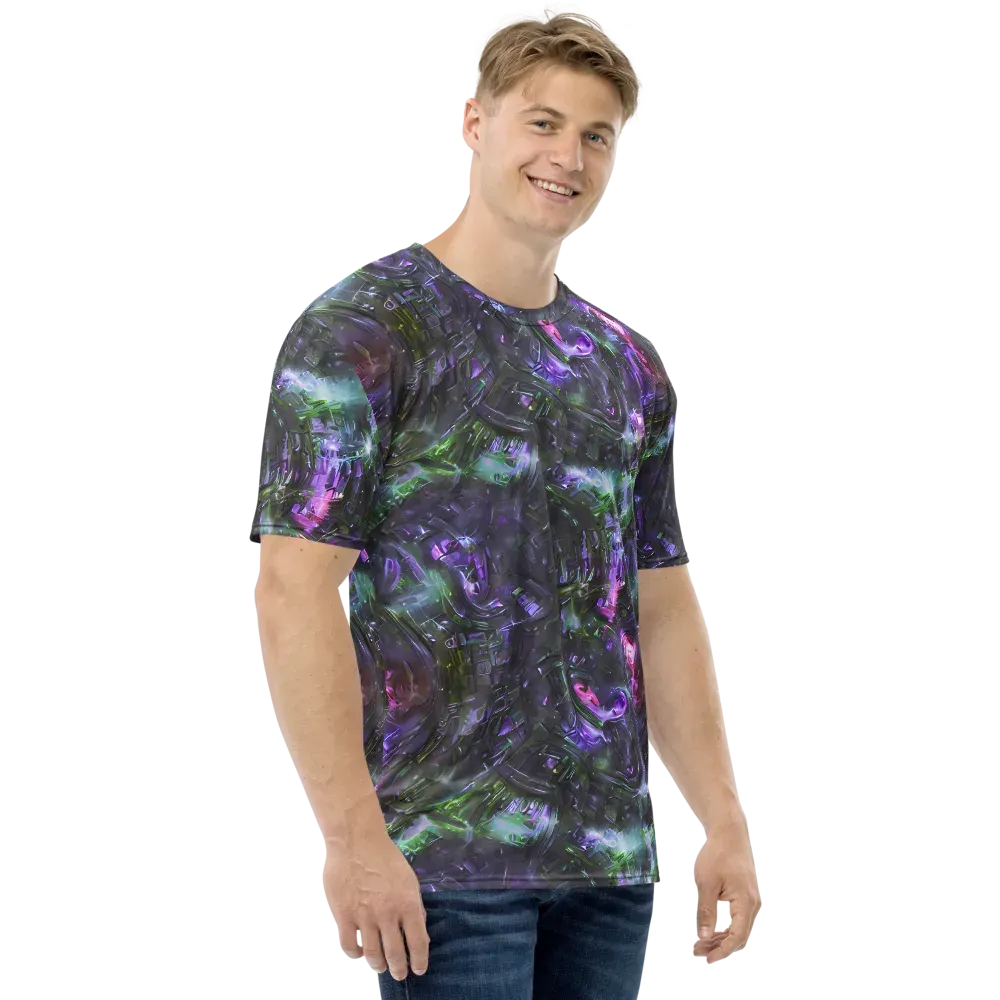 Nocturne Vortex on Men's Crew Neck T-Shirt — Right