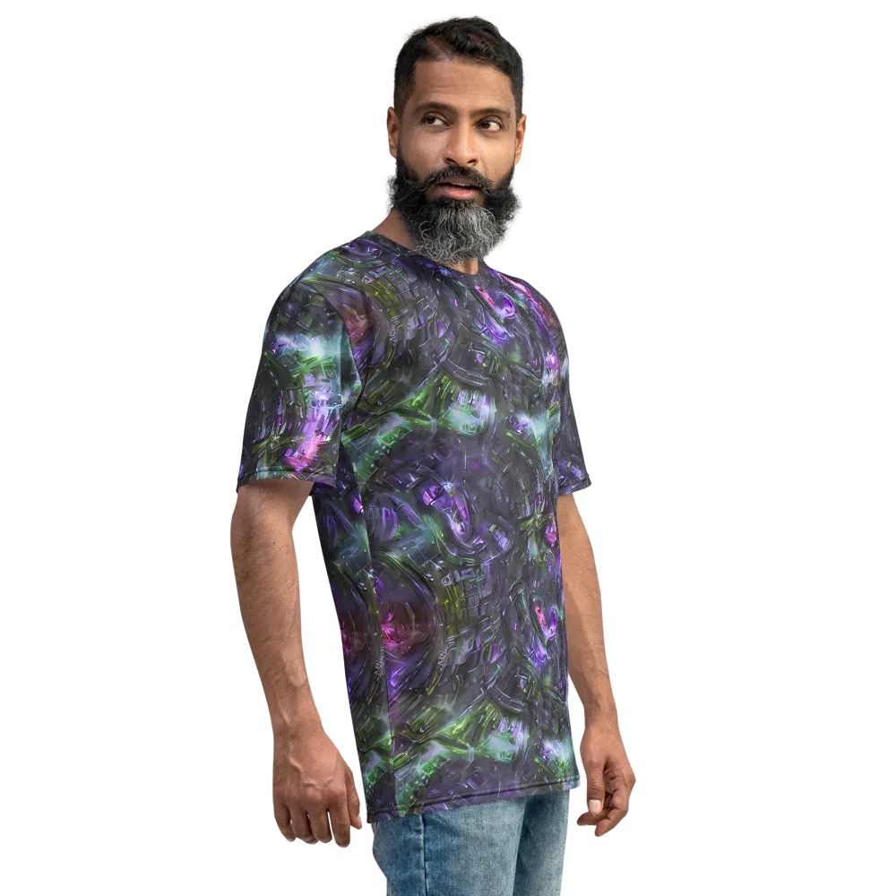 Nocturne Vortex on Men's Crew Neck T-Shirt — Right