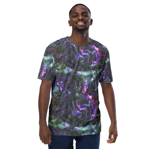 Nocturne Vortex on a Men's Crew Neck T-Shirt