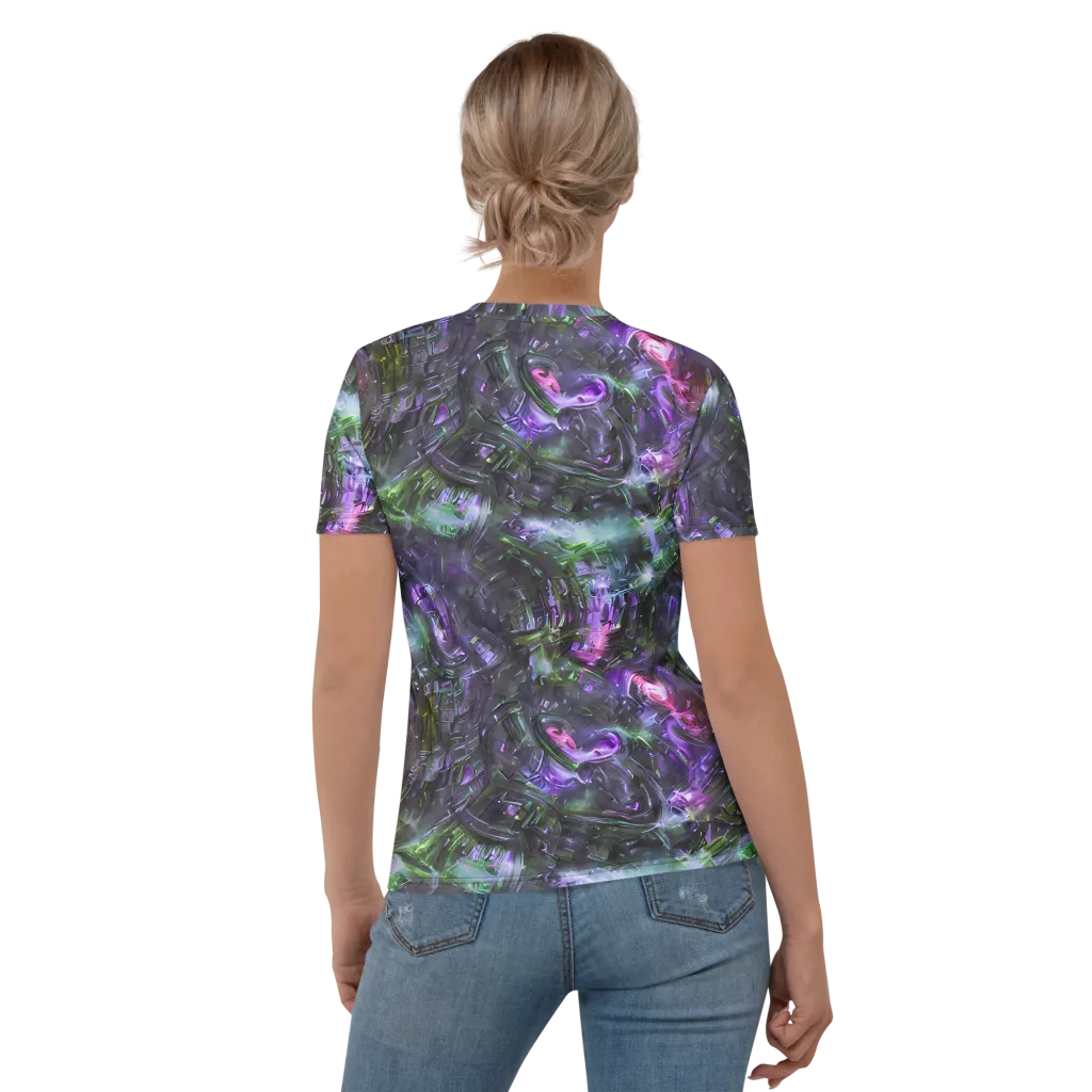 Nocturne Vortex on Women's Crew Neck T-Shirt — Back